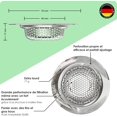 thumbnail image 2 of Sink Strainers, Set of 2, For All Drains, Kitchen Sink Grid, Sink Grid, Sink Drain, 7cm Hair Extension Chain, 2 of 5