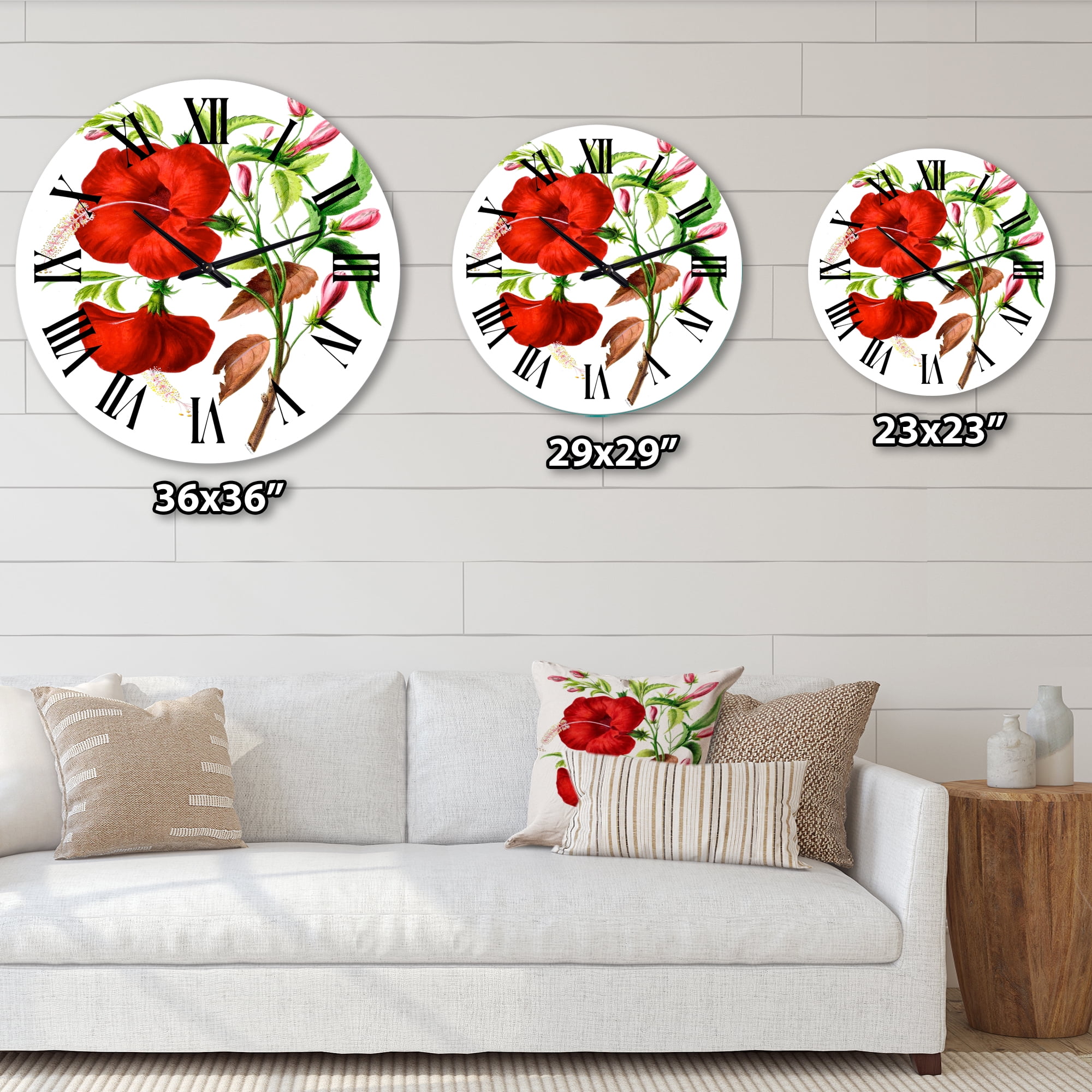 Designart 1 in Quartz Traditional Wall Clock
