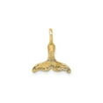 thumbnail image 4 of 10K Yellow Gold Polished Mini Whale Tail Charm Pendant, 15 x 13 mm, 4 of 6