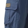 thumbnail image 5 of Men Loose Casual Cargo Pants Multi-Pocket Drawstring Work Pants Trousers Elastic Waist Belted Straight Leg Lightweight Stretchy Quick Dry Gym Hiking Streetwear Workwear | Zenithor,Navy M, 5 of 7