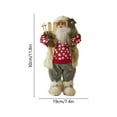 thumbnail image 3 of 12-Inch Santa Claus Doll, Standing Santa Figurine, Colorful Christmas Decorations, Gift for Holiday Decor, 3 of 5