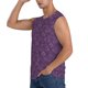 thumbnail image 3 of Fotbe Retro Florals Purple Men's Camiseta sin Mangas Estampada para Hombres, Playera Casual para Gimnasio, Entrenamiento, Playa-3X-Large, 3 of 7