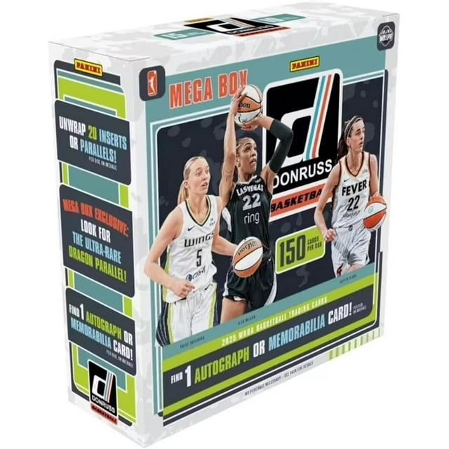 Panini 2025 Donruss WNBA Basketball Mega Trading Card Box (1 Autographs or Memorabilia Cards Per Box)