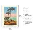 thumbnail image 2 of King Palm Tree (Seaforthia Elegans) - Australian Aborigines - Vintage Botanical Illustration by L. Stroobart a Gard c.1860s - Master Art Print (Unframed) 9in x 12in, 2 of 4