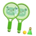 thumbnail image 3 of Raqueta de bádminton para niños, raqueta de bádminton ligera, juego de juguetes para niños de 3 a 7 años, niñas, interior y exterior, oso verde, 3 of 12