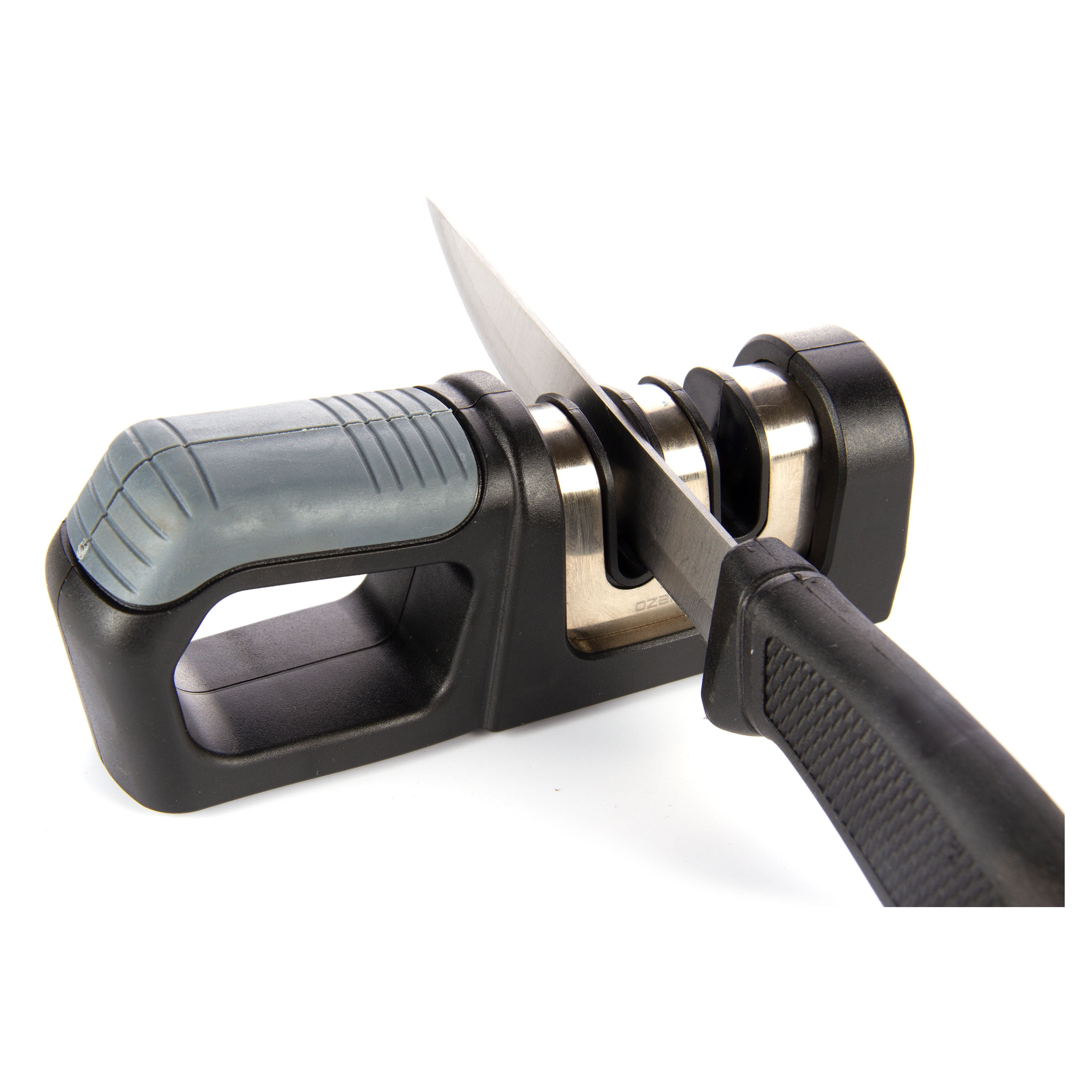 FoodVille KS04 Knife Sharpener for Kitchen Knife Pocket Knife Hunting  Knives Including Straight Blades and Scissors (4 Slots) (Black)
