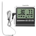 thumbnail image 2 of YOPTOP Food Stainless Probe LCD High Accuracy Temperature Gauge,black, 2 of 9