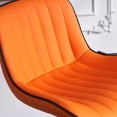 thumbnail image 4 of Kidol & Shellder Soft Bar Stools Set of 2 Orange Adjustable Swivel Barstools with Back, 4 of 5