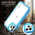 thumbnail image 6 of CoverON For Apple iPhone 13 pro Phone Case, Military Grade Heavy Duty Full Body 3-Layer Shockproof Clear Cover, Blue, 6 of 8