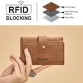 thumbnail image 3 of Montana West Women's Wallets RFID Embossed Floral Trifold Wallet, Brown, 3 of 6