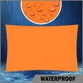 thumbnail image 2 of ShadeMart 12' x 20' Custom Size Orange Rectangle Waterproof Sun Shade Sail Canopy Awning Shelter, 95% UV Blockage UV & Water Resistant, Outdoor Patio Garden Carport (We Make Custom Size), 2 of 5