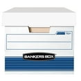 thumbnail image 2 of Bankers Box® Stor/File™ Medium-Duty Storage Boxes, Letter Size, 24" x 12" x 10", White/Blue, Case Of 4 - 70140FF, 2 of 2
