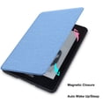 thumbnail image 3 of Dteck Case for 7" All-New Kindle Paperwhite (12th Generation, 2024) and Kindle Colorsoft Signature Edition, Slim Lightweight Shell PU Leather Protective Cover with PET Screen Protector Film,Blue, 3 of 5