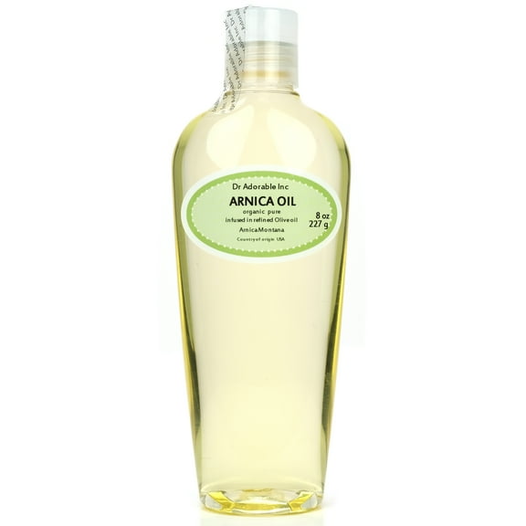 Dr Adorable - 8 oz - Arnica Herbal Oil - 100% Pure Organic
