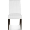 thumbnail image 6 of Tufted Side Dining Chair, Set of 2, Faux Leather, Wood, White, Modern Contemporary Urban Design, Kitchen Room Cafe Bistro Restaurant Hospitality, 6 of 7