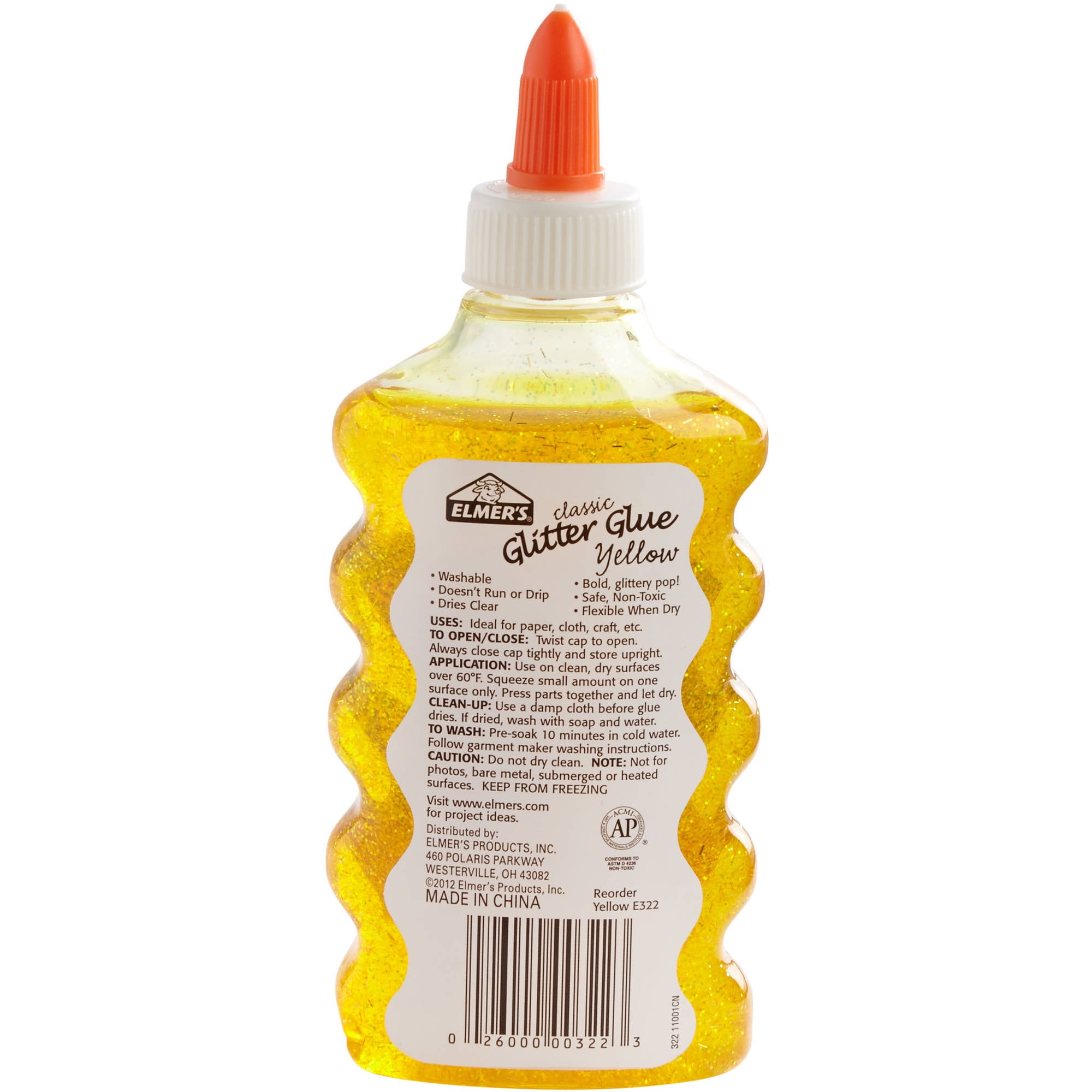 Elmer's Glitter Glue 6ozYellow