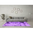 thumbnail image 3 of Ahgly Company Indoor Square Abstract Purple Modern Area Rugs, 7' Square, 3 of 4