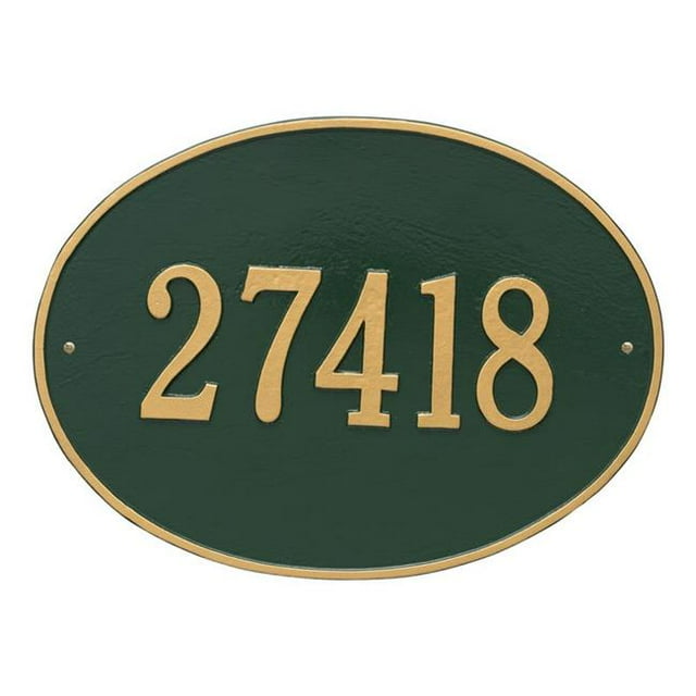 Whitehall 2926GG Hawthorne Oval - Estate Wall - One Line- Green/Gold