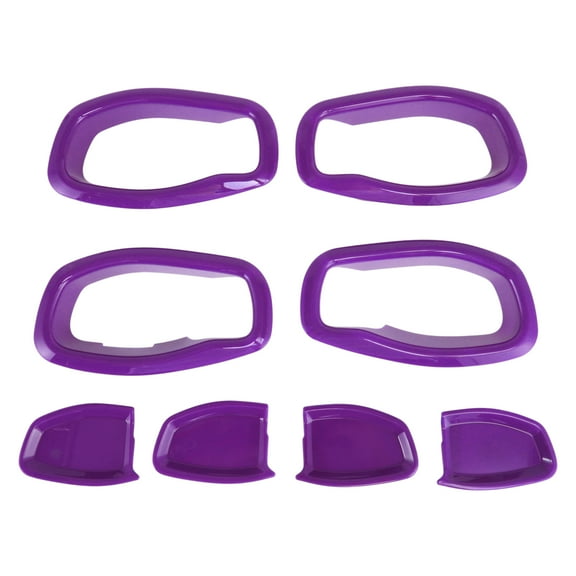 Interior Door Handle Bowl Cover Trim for Jeep Renegade 2015-2023 Inner Door Handle Decoration Frame Trim Purple ABS 4 Pcs