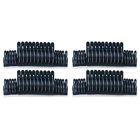 128 Piece Black Duck Brand Plastic Plant Clips in Two Sizes