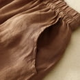 thumbnail image 3 of Sngxgn Women's High Waisted Skirts Tummy Control Pleated Skorts Skirts for Women Shorts(Brown,L), 3 of 4