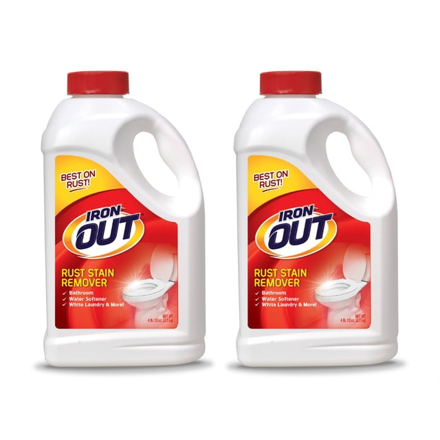 Iron OUT Rust Stain Remover Powder, 4 lb 12 oz, 2 Bottles - Walmart.com