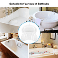 thumbnail image 2 of Bath Pillow, Quick-Drying 4D Air Mesh Bathtub Spa Pillow, 6 Non Slip Suction Cups, Soft and Comfortable Bathtub, Hot Tub, Jacuzzi, Spas, 2 of 8
