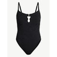thumbnail image 5 of Time and Tru Women's and Women's Plus Size Eyelet Embroidered V Wire One Piece Swimsuit, Sizes XS-3X, 5 of 5