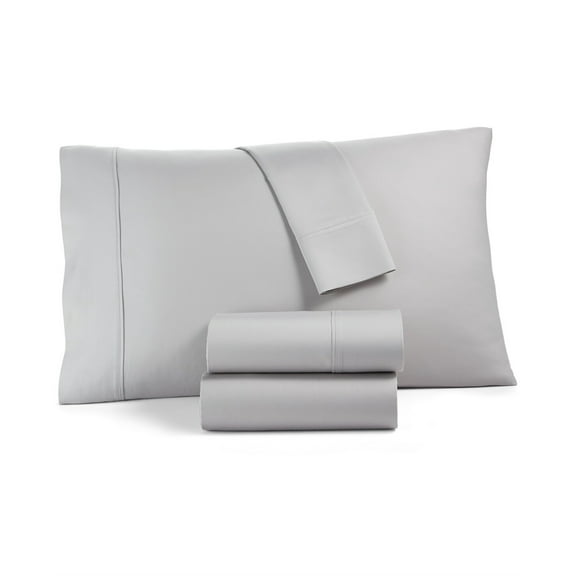 Tranquil Home Willow 1200 Thread Count Queen Sheet Set Light Grey