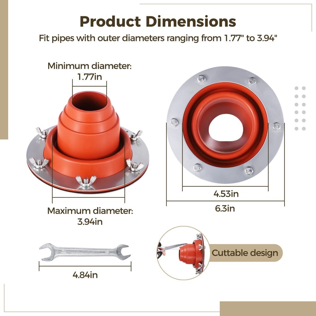 Kit Tuyau De Cheminée Pour Poêle à Tente – Acier Inoxydable 12x40cm – Neuf
