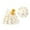 Yellow, variant on Angala Baby Girl Tutu Dress Summer Flower Sleeveless Backless Princess Birthday Party Dresses Heart Pattern Dress With Hat Set Casual Stylish Cozy Girl's Dress 2-3 Years