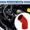 thumbnail image 2 of Unique Bargains 1pcs 76mm 2.99" ID 90mm 3.54" Length 45° Red Car Silicone Hose Universal, 2 of 7