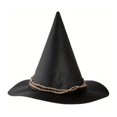 thumbnail image 2 of Sombrero de bruja decorativo para Halloween, accesorio fotográfico novedoso para disfraces y festivales Negro, 2 of 9
