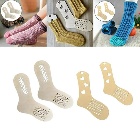 4Pcs DIY Handmade Knitted Christmas Gift Adult Beginners Herzmuster Streifenmuster