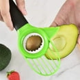 thumbnail image 5 of NOGIS 3 In 1 Avocado Cutter Slicer Plastic Shea Corer Separator Peeler Fruit Splitter Multifunctional Tool kitchen gadgets accessories, Green, 8.66 inches length, 2.43Ounces, 5 of 7