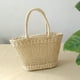 thumbnail image 1 of Bolso de paja tejido a mano Hugo minibolso de mimbre verano beige, 1 of 9