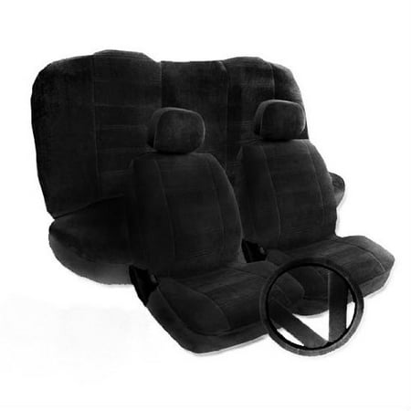 Toyota Camry Black Seat covers - 2 FrontCovers, and 1 Rear 2pcs Bench Seat (Best Seat Covers For Toyota Camry)