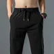 thumbnail image 3 of Pantalones holgados para hombre, pantalones casuales para hombre, sueltos, finos, de verano, largos, nuevos en la moda Harajuku, tallas grandes, poliéster, 2024, alta calidad, venta, 3 of 5