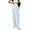 White, variant on lmcalzta Wide Leg Pants for Women Plus Size High Waisted Pants Stretch Comfy Yoga Trousers with Pockets