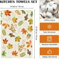 thumbnail image 4 of Fall Maple Leaves Tea Towels, 100% Cotton Kitchen Towel Set of 4 20×27.5 inch, Multi-Purpose Quick Dry Dish Towels Dishcloths for Kitchen Dining Home Decoration, 4 of 6