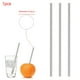 thumbnail image 1 of Tubo de succión de pipeta de paja portátil para beber recto de acero inoxidable reutilizable Ndcxsfigh  Libre de BPA, 1 of 6
