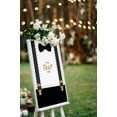 thumbnail image 4 of Darling Souvenir MADE WITH LOVE PersonalizedWelcomeBannerBlack Suspenders - It's A Girl,Custom Text Poster Party CollectionWelcomeSignGreat For Wedding, Birthday, Engagement Party- 18x12, 4 of 5