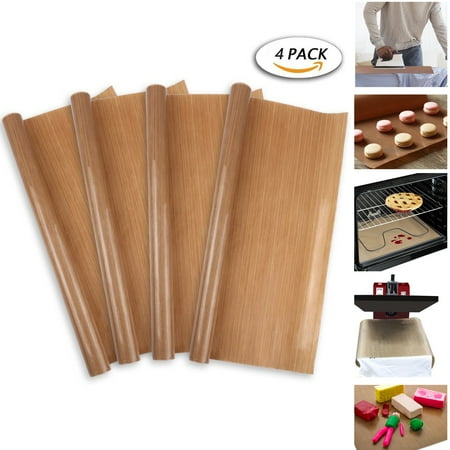 - 4 Pack PTFE Teflon Sheet for Heat Press Transfer Sheet 100% Non Stick 16 x 24