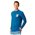 thumbnail image 3 of Chaps Men's Long Sleeve Graphic Rash Guard with UPF 50+, Sizes S-3XL, 3 of 3