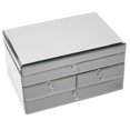 thumbnail image 2 of Urban Designs Legacy Mirrored Glass 3-Drawer Jewelry Box, 2 of 4