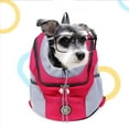 thumbnail image 4 of Amdohai Pet Backpack Portable Travel Bag Front Chest Bag Berathable Mesh Drawstring Design Outdoor Pet, 4 of 7