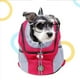 thumbnail image 4 of Mochila para mascotas, bolsa de viaje portátil, bolsa frontal para el pecho, malla transpirable, diseño con cordón, bolsa de transporte para perros al aire libre, 4 of 8