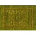 thumbnail image 1 of Ahgly Company Machine Washable Indoor Rectangle Abstract Yellow Modern Area Rugs, 7' x 9', 1 of 4