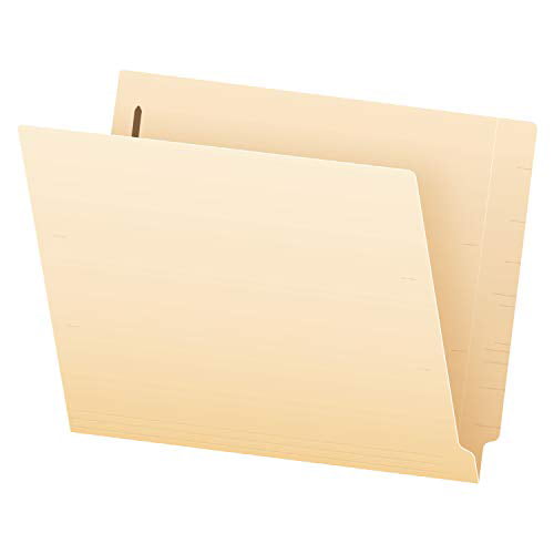 50-Pack Basics Manila File Folders with Fasteners Letter Size 