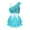 Light Blue, variant on TiaoBug Girls Sequins Ruffle Crop Top with Skirted Shorts Dance Performance Costume Gold 14